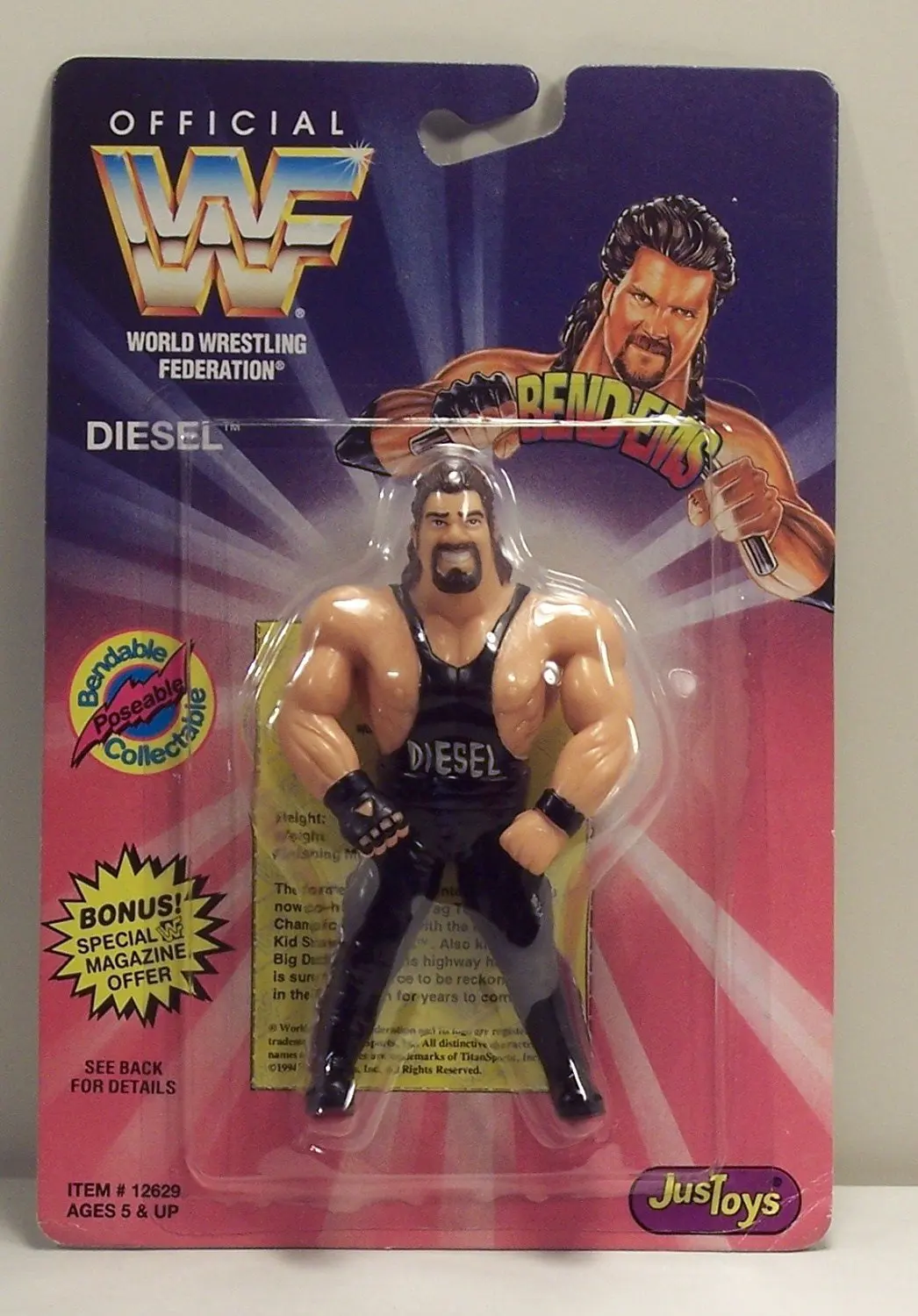 Official WWF Stone Cold Steve Austin and Bret /'Hitman/' Hart Bend-Ems