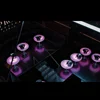 commercial general used light up bar tables pe / acrylic plastic round top led high boy cocktail tables