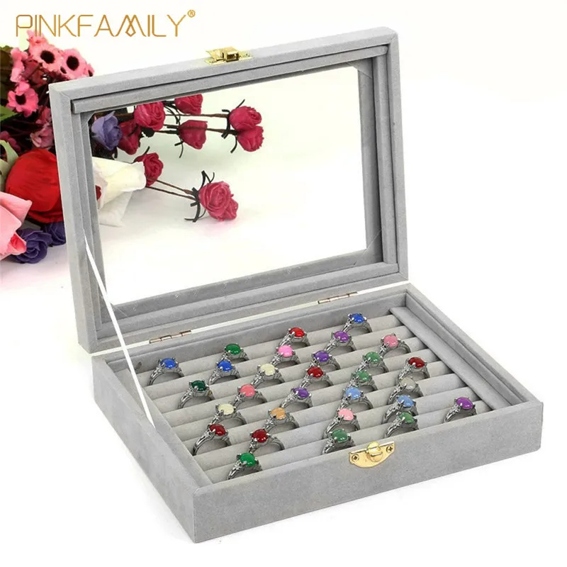 Wholesale Women Mini PU Jewelry Storage Case Jewelry Organizer Box with Custom Logo