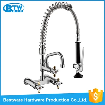 Wholesale Custom Wall Mounted Commercial Pre Rinse Stainless Steel Industrial Kitchen Sink Faucet Buy Sink Faucet Stainless Steel Faucet Kitchen
