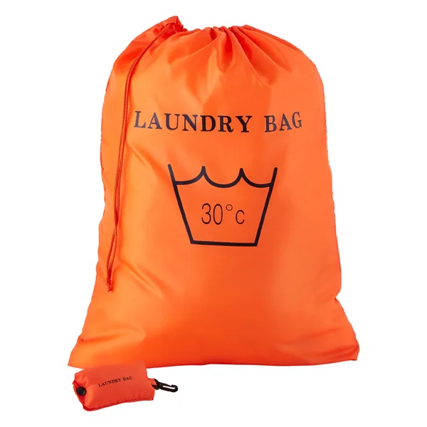 High Quality Travel Foldable Polyester Nylon Drawstring Laundry Bag High Quality Travel Foldable Polyester Drawstring Laundry Bag