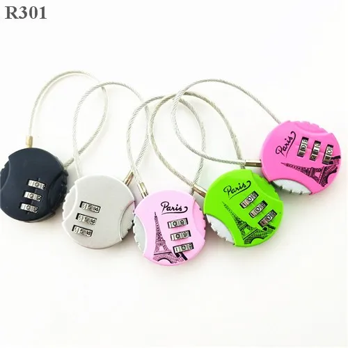 3 Dial Combination Luggage Travel Padlock Handbag Suitcase Number Lock