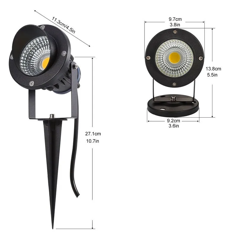 3W 5W 6W 9W COB LED Landscape Garden Path Flood Light - Outdoor Spot Lamp