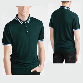 dark green polo shirt