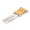 Custom high quality cute bear logo golf fork