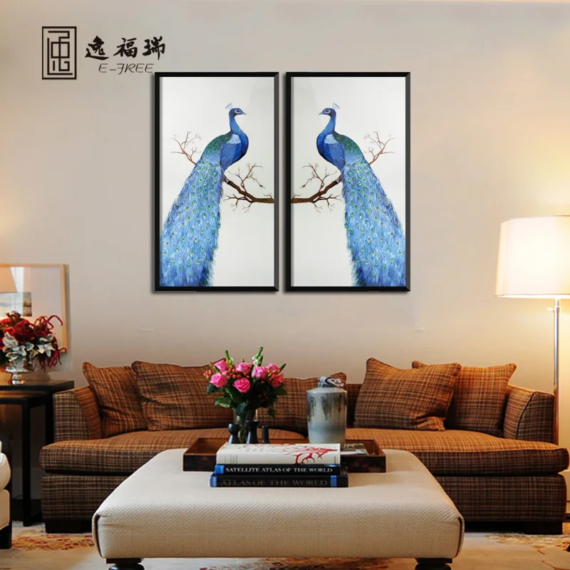 2017 New Arrival Chinese Retro Peacock Home Decor Bedroom Embroidery Painting For Hallway Buy Hanging Painting Decorative Painting Home Decor