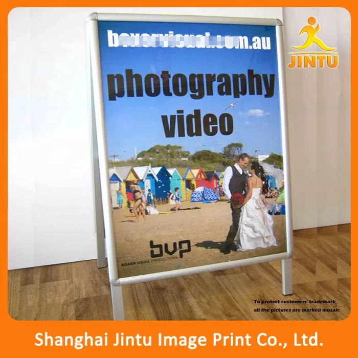 Aluminum Scrolling Display Banner Stand Roll Up Banner Retractable