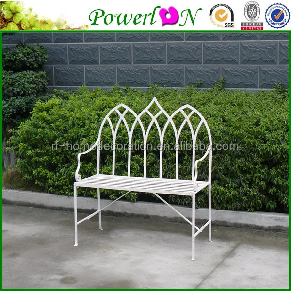 Cheap Price Classic New Antique Vintage Wrought Iron Patio Bench