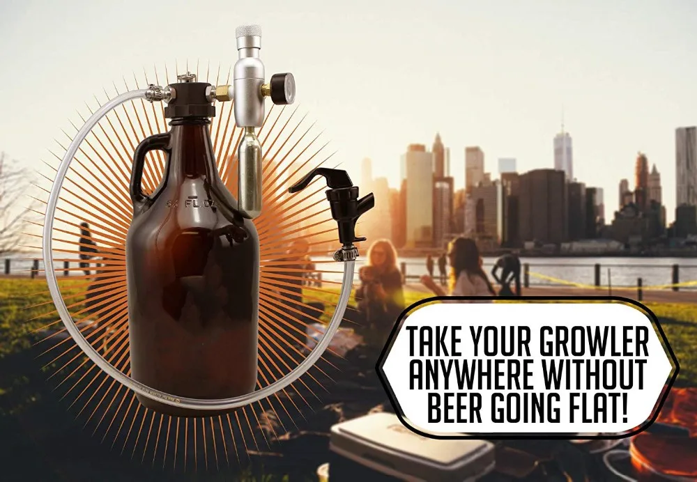 Glass Bottle Tapping System For Growler With Tap Bar Buy Tapping