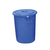60trs HDPE round flat bottom cheap plastic waste container plastic drum