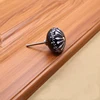 Decorative furniture handle Ceramic cabinet pull knobs Black CZ-0681