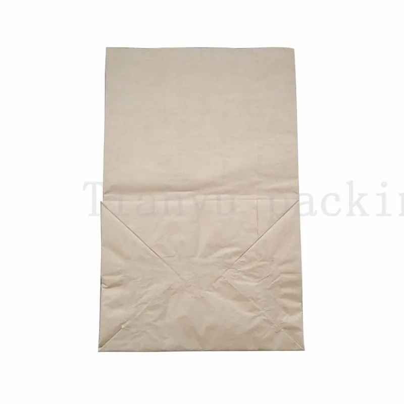 Henan Shangqiu Biodegradable Brown Kraft Paper Bag Cheap Trash Waste