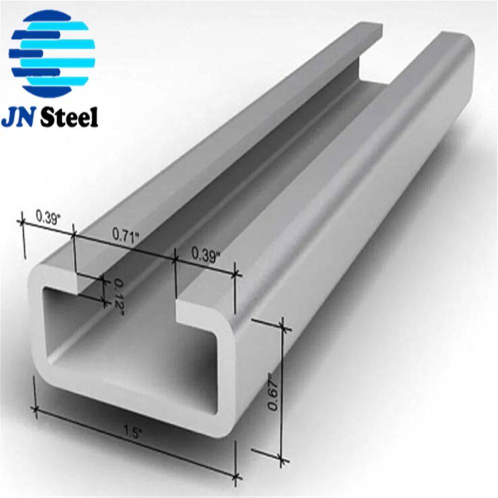 Channel Steel 2x4 2x3 4"" X 2" Gi Purlins Channel Steel Bar 2"x2" 8mm