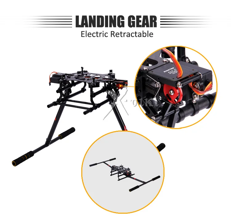 Carbon Fiber Rc Plane Retractable Landing Gear For Quadcopter