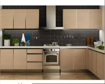 New Design L Shape Melamine Kitchen Cabinet Price Export To