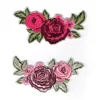 Low Price Best Quality Wholesale Custom Applique Rose Flower Patch Embroidery Supplier from China