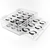 Hot Sale Acrylic storage organizer retail display holder lady extension eyelash holder box