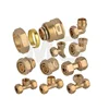 wall mount pex 1/2 inch Brass Fittings for Natural Gas Pipe fitting kit for heat central heating connector ce tube joint