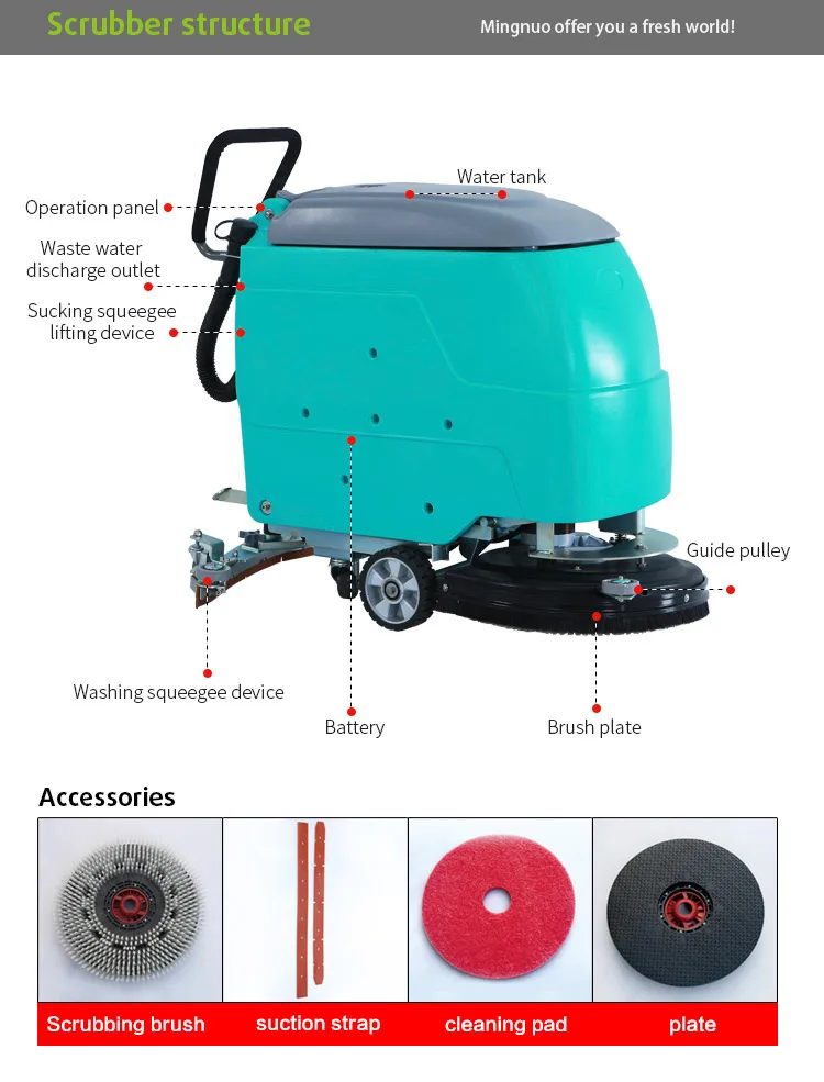 Walk Behind Floor Machine,Marble Floor Scrubber,Gym Floor Cleaning