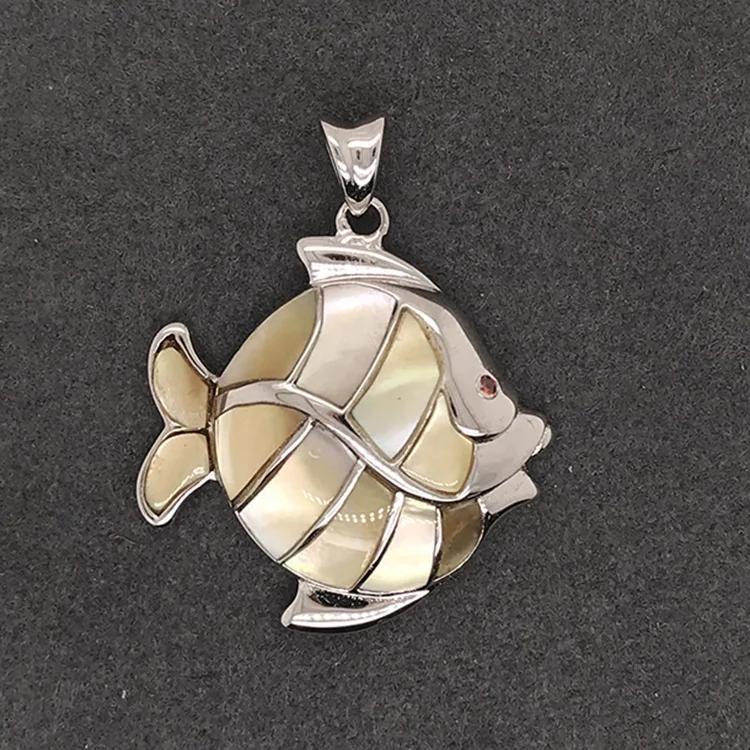 product-BEYALY-China Direct Supplier Cute Birthday Gift Sea Fish Charm Pendant With Shell-img