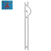 High quality Good quality factory price stainless steel glass door pull handle long handle with lock