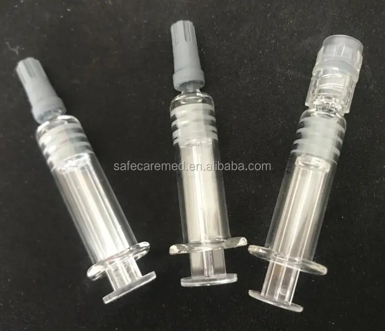 1ml Empty Glass Dab Applicator Syringes With Luer Lock Syringe For ...