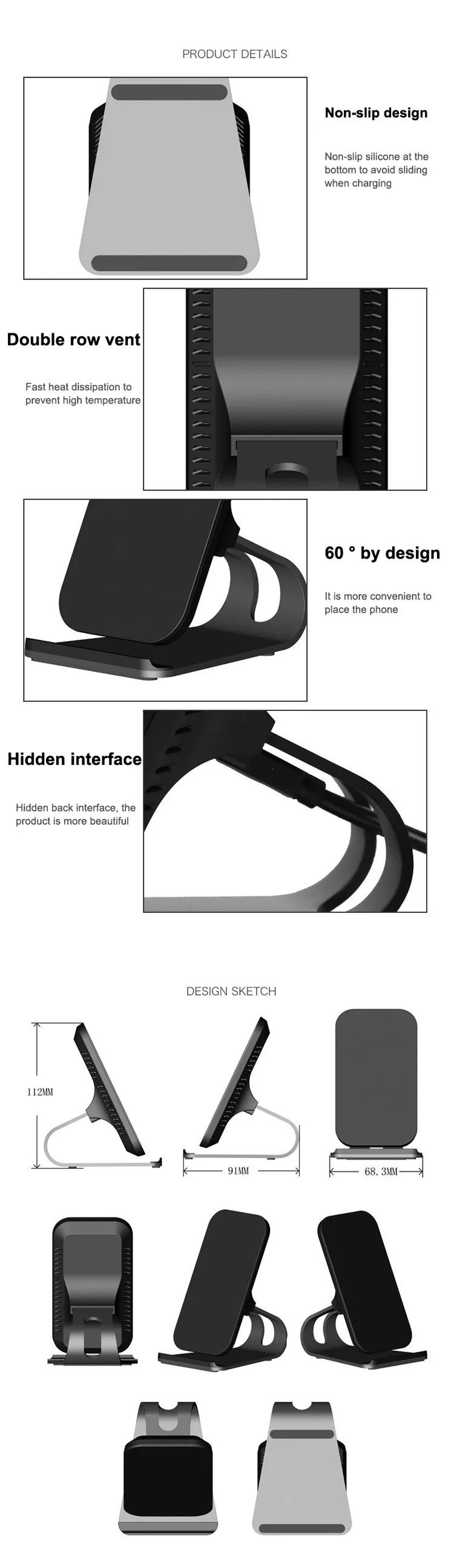 Qi Fast Stand Wireless Charger