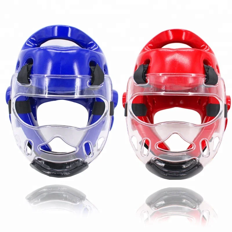Face Shield for Sparring Gear Head Guard Helmet Karate Tkd Clear Mask 
