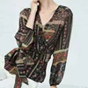 new model ladies designer printed vintage wear choli blouses