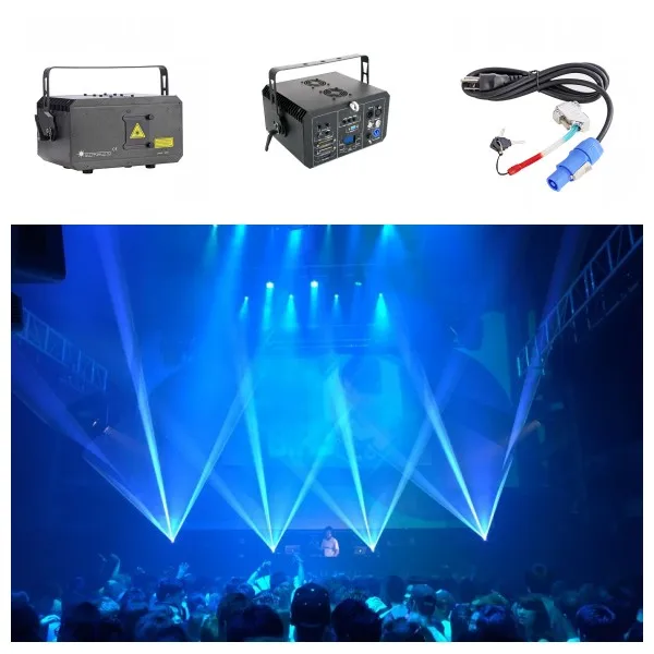 MIni 3W 3D Animation Pure Diode DJ Party RGB Disco Laser Lights
