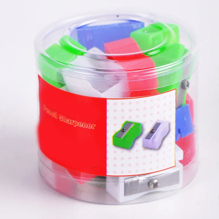 Wholesale Single Hole Plastic Pvc Drum Cheap Bulk Pencil Sharpeners