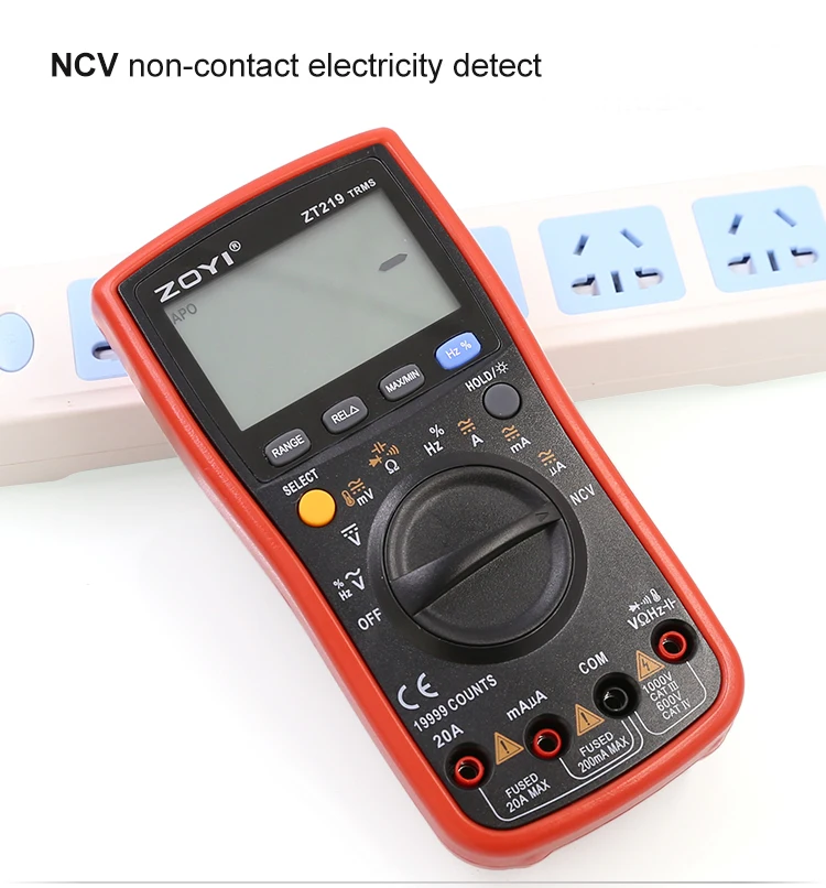 China Multimeter Portable 19999 Counts Precise True Rms Auto Manual