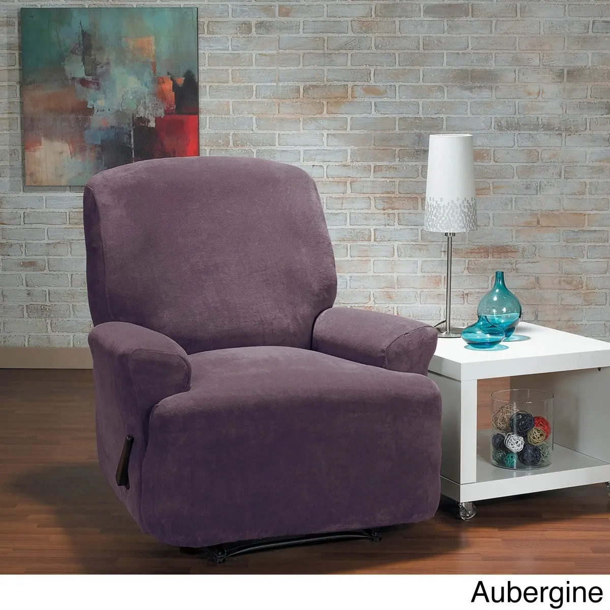 Slipcover Recliner Sofa Find Deals On Get Quotations Quickcover Hanover Stretch Recliner Slipcover Purple