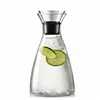 Best selling clear glass kettle with rubber lid