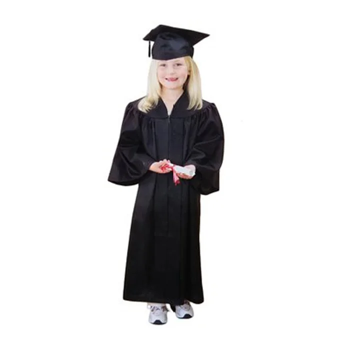 black cap and gown