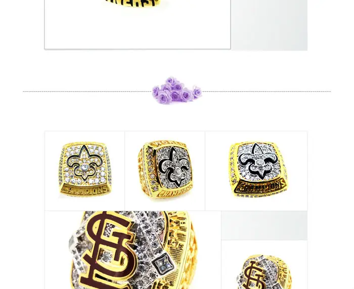 Gold plated signet brass custom cheap sports rings