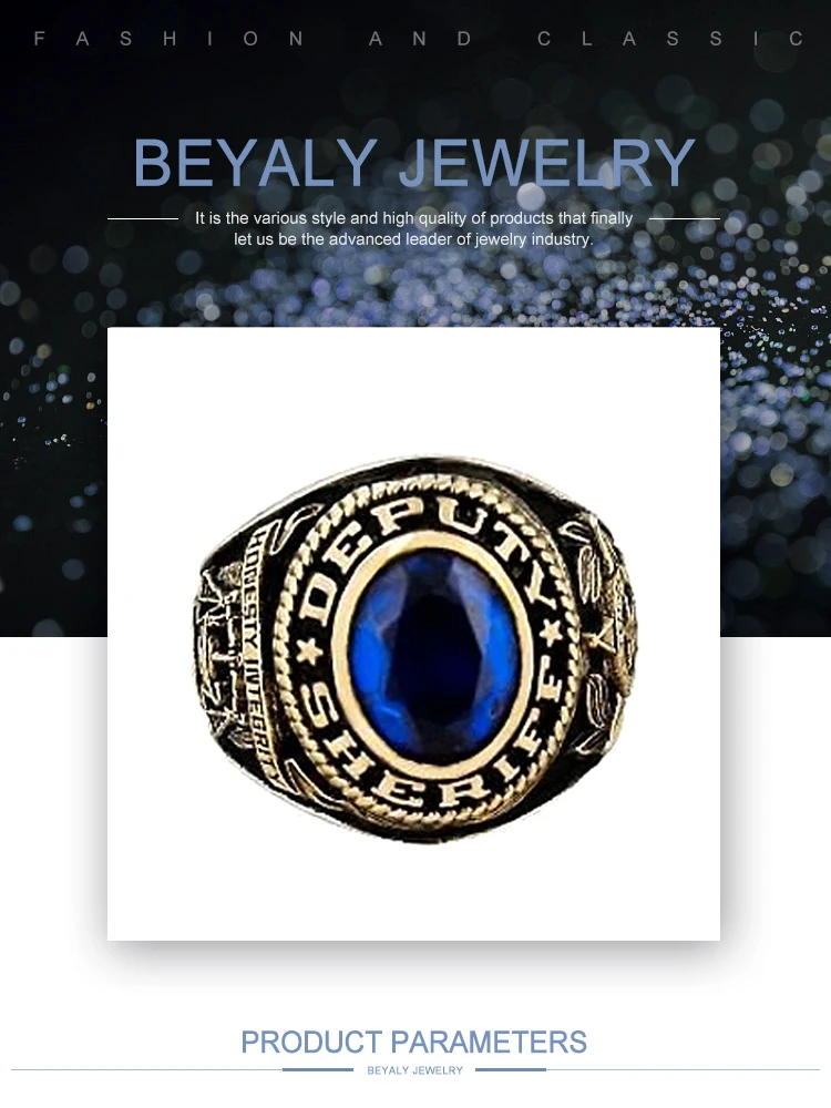 product-BEYALY-Eco-Friendly Men Ring Jewelry, Blue Stone SS925 Ring-img