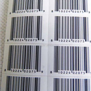 clothes water proof barcode label
