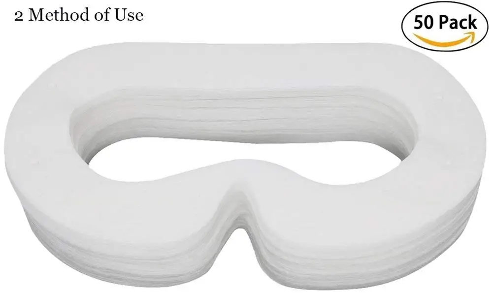 Lunies Disposable Mask with Rope for Oculus Rift CV1 VR Hygiene Face Cover 2 Method of Use 50pcs