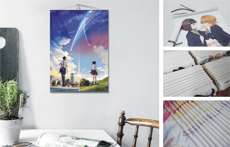 China Suppliers Wholesale Anime Wall Scroll For Home Decor Japanese