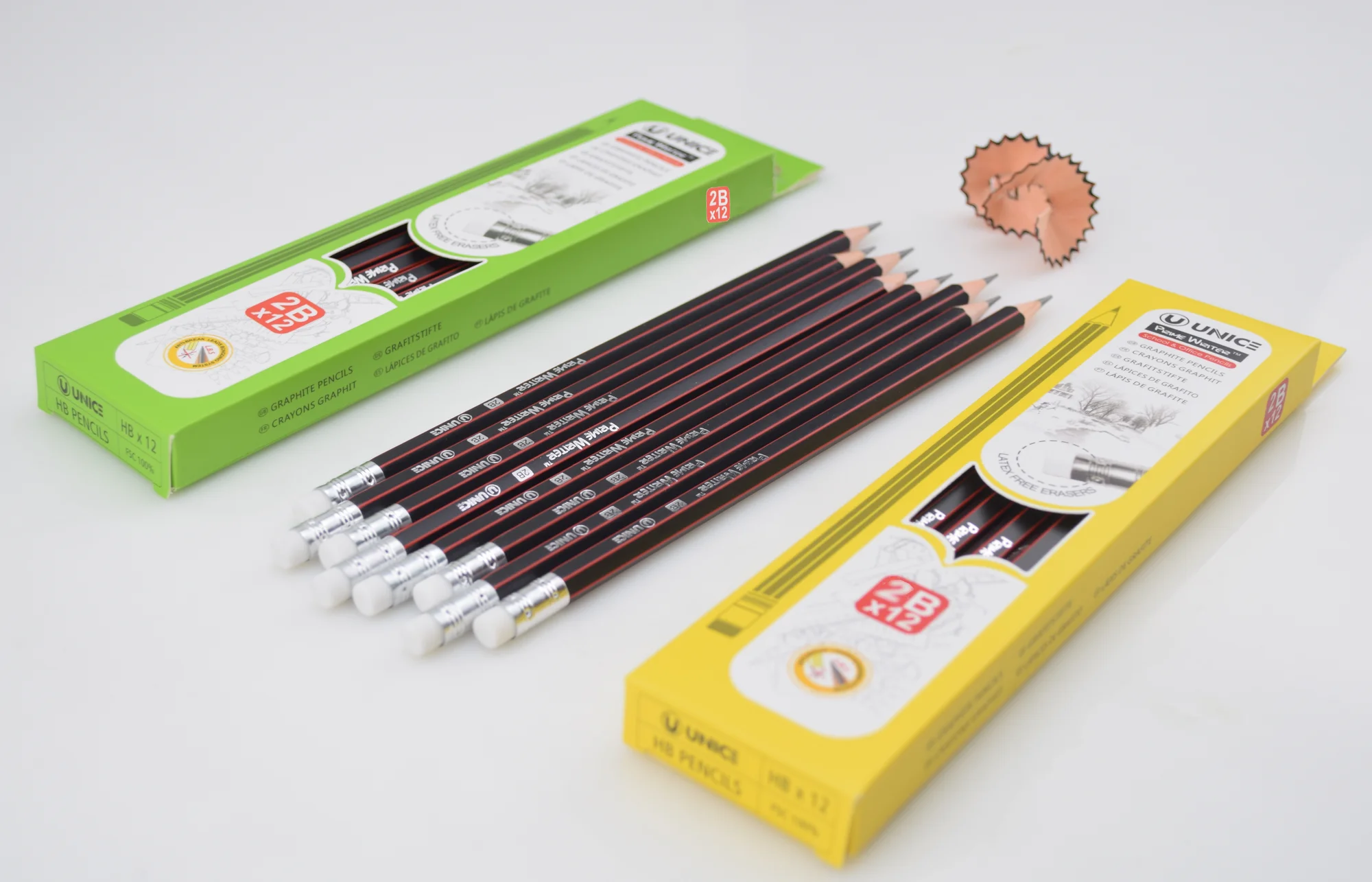 Oem Order 12pcs Black Lead Pencil In Color Box,Standard Pencil 2b Grade