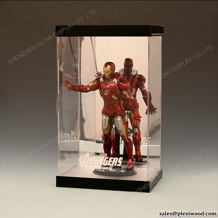 MB Acrylic Display Case LED Light Box for 12" 1:6 1/6 Scale Phicen Action Figure 
