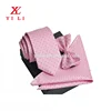 Wedding or party formal mens bowtie handkerchief necktie set with gift box