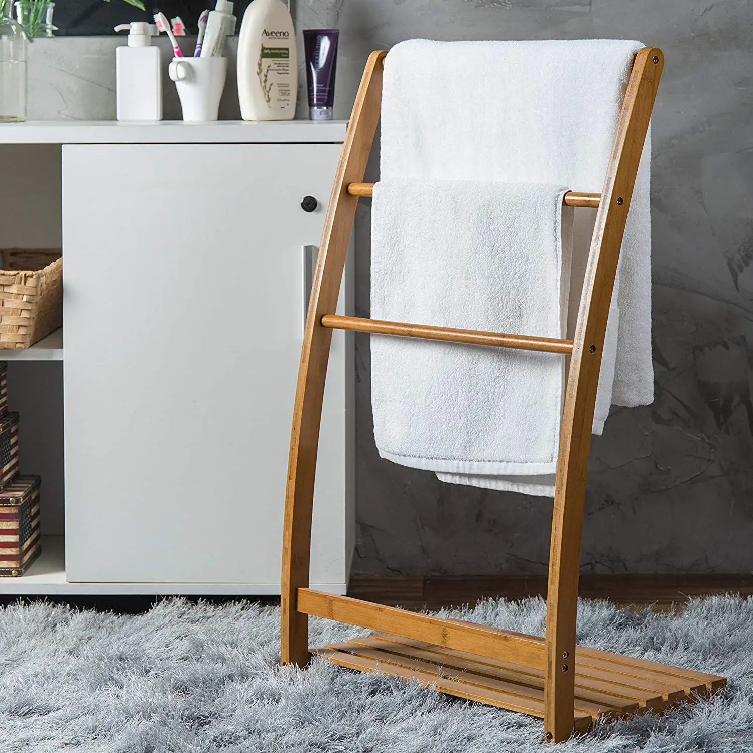 Bathroom Freestanding 3tier Bamboo Wood Ladder Towel Rack Buy Wood Ladder Towel Rack,Bamboo