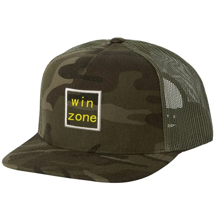 Download Custom Camo 3d Embroidery Trucker Hat/custom Flat Brim ...