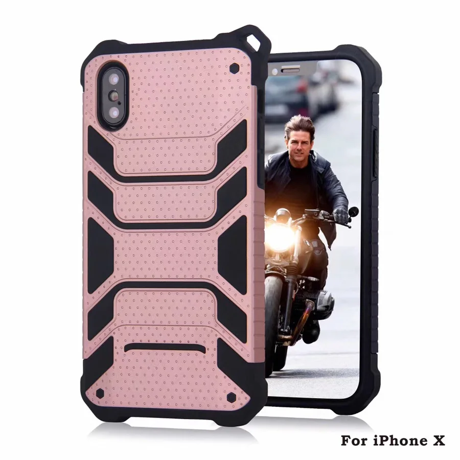 Mesh Cellular Silicon Case For Iphone X / 10 Mobile Cover New Coming