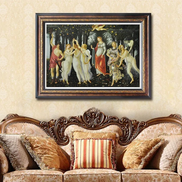 着名的手工制作裸体性感墙壁艺术绘画在画布上