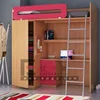 high quality adult wooden loft bunk bed with desk for sale
