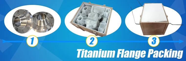 ASTM B363 WPT2 titanium lap joint stub end cap fitting