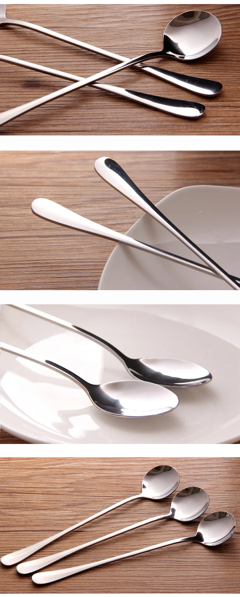 Worthbuy Stainless Steel Coffee Spoon With Long Handle Coffee Scoops